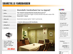 Skanstulls Vandrarhems hemsida