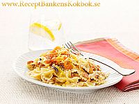 Farfalle med lax